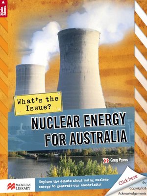 cover image of What's the Issue?: Nuclear Energy for Australia